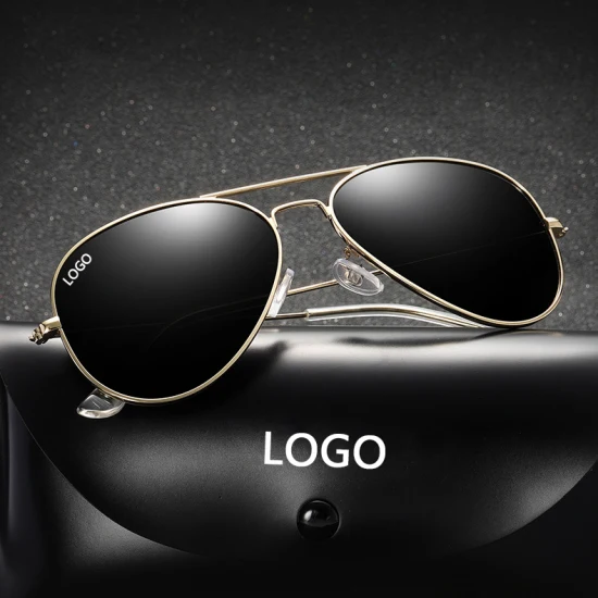 Novo design de moda de alta qualidade colorido polarizado uv400 piloto óculos de sol oversized metal quadro tac lente unisex óculos de sol