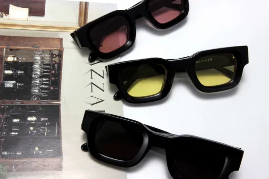 Lente Cr39 para homens e mulheres óculos de acetato de moda produtos prontos óculos de sol personalizados de alta qualidade